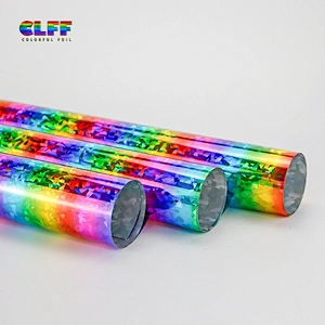 wholesale textile film reflective rainbow heat transfer vinyl for clothing Heat transfer vinyl