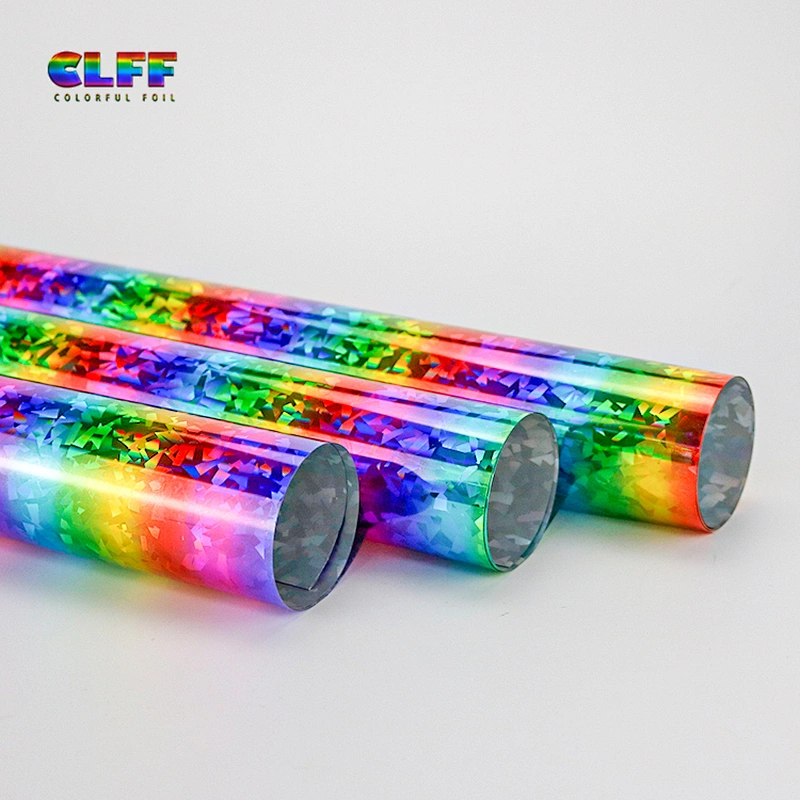 wholesale textile film reflective rainbow heat transfer vinyl for clothing Heat transfer vinyl