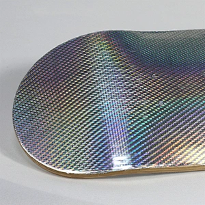 Hot Sale Stock In Trade 7 Ply Chinese Maple Complete Standard Skateboard Oblique Metal Laser With Pu Wheels For Teens Adults