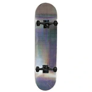 Hot Sale Stock In Trade 7 Ply Chinese Maple Complete Standard Skateboard Oblique Metal Laser With Pu Wheels For Teens Adults