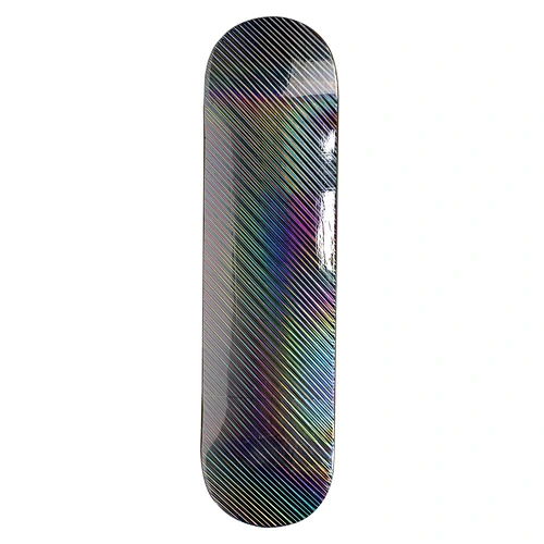 Hot Sale Stock In Trade 7 Ply Chinese Maple Complete Standard Skateboard Oblique Metal Laser With Pu Wheels For Teens Adults