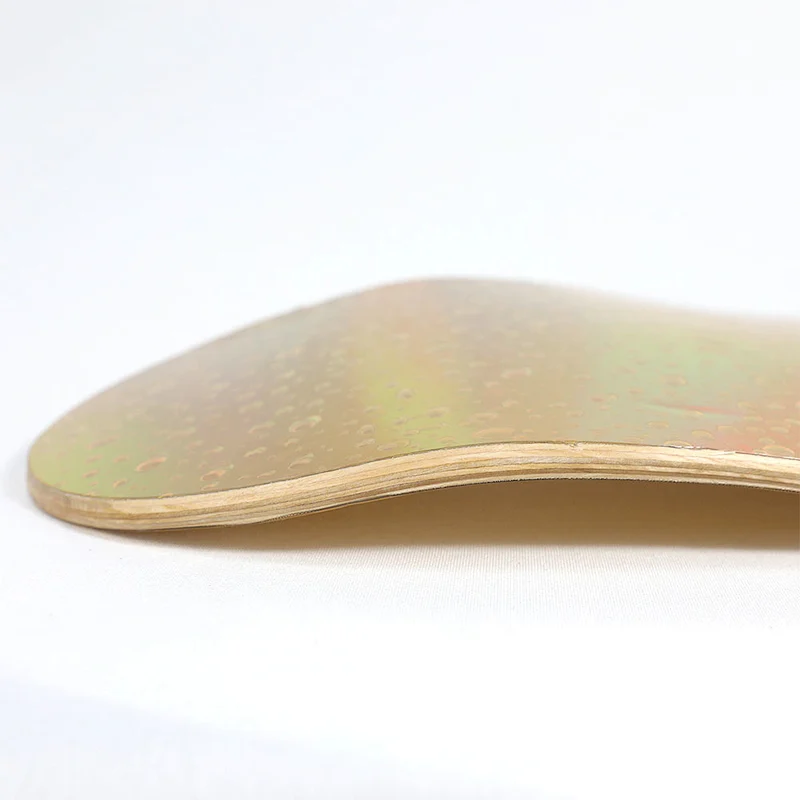 Wholesale 100% Northeast Maple Deck Water Drop Golden Laser Custom Print Skateboard Deck With Concave