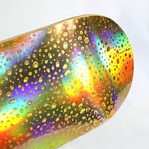 Wholesale 100% Northeast Maple Deck Water Drop Golden Laser Custom Print Skateboard Deck With Concave