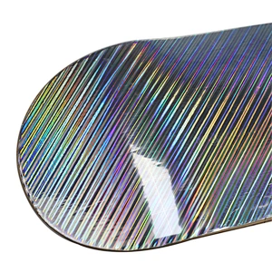 Hot Sale Stock In Trade 7 Ply Chinese Maple Complete Standard Skateboard Oblique Metal Laser With Pu Wheels For Teens Adults