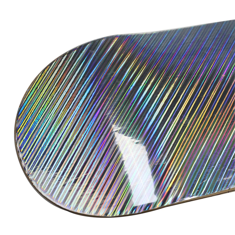 Hot Sale Stock In Trade 7 Ply Chinese Maple Complete Standard Skateboard Oblique Metal Laser With Pu Wheels For Teens Adults