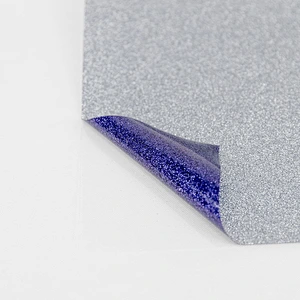 Dark Blue Glitter Heat Transfer Vinyl  PU film htv use on T-shirts fabrics textile bag