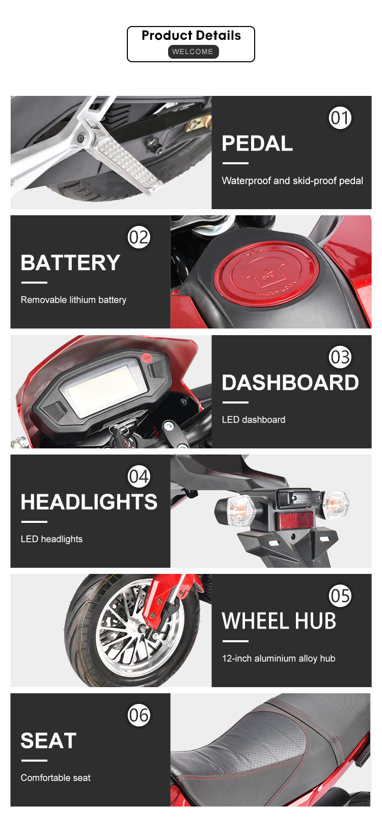 front and rear disc brake