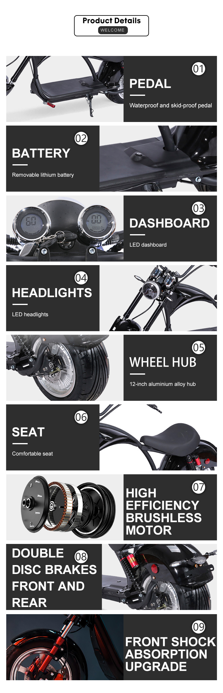 two front wheel scooters