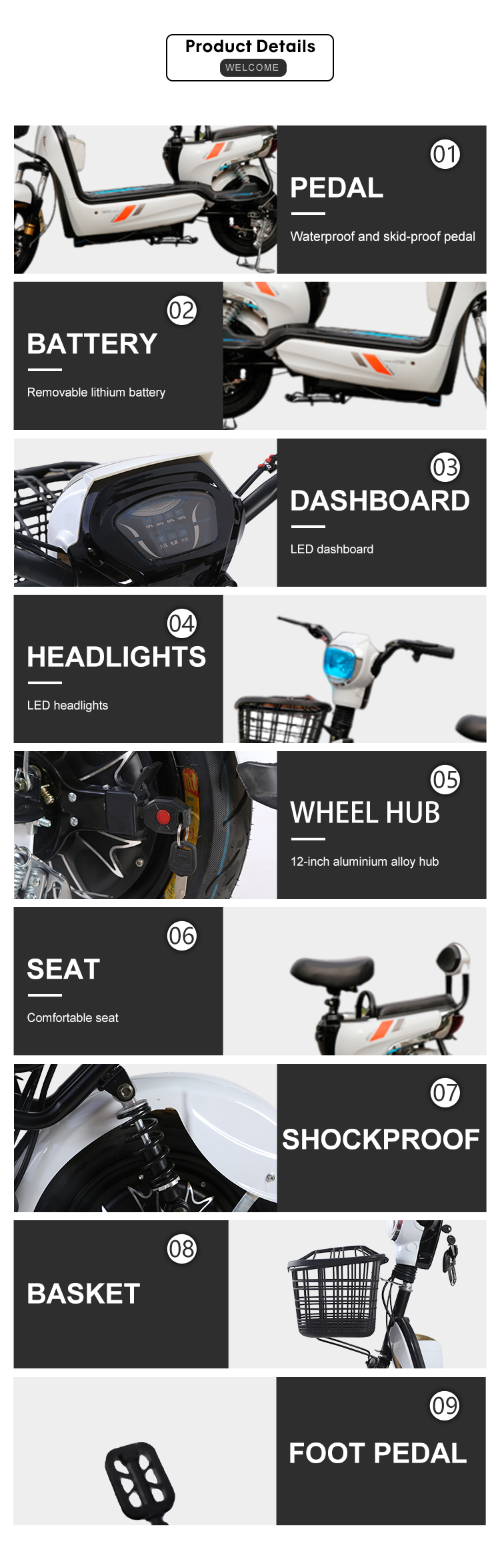 brushless motor electric scooter