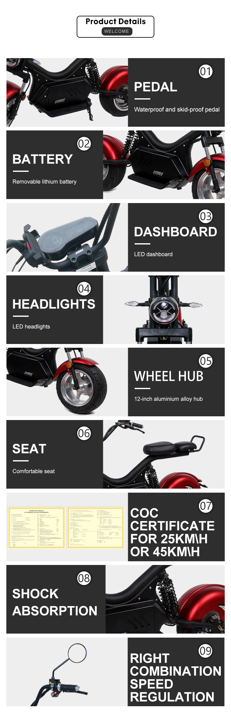 electric scooter eec coc