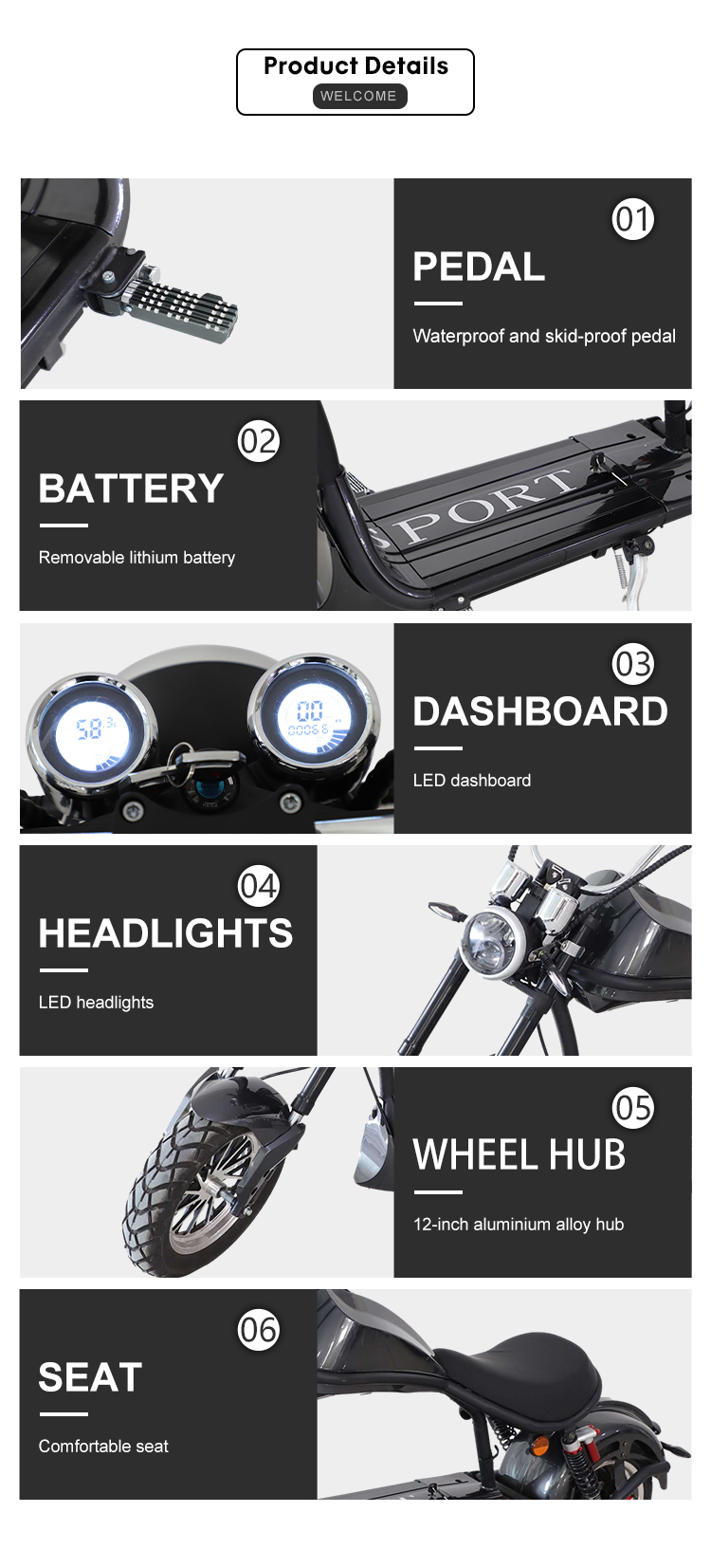 electric scooter 3000w 60v