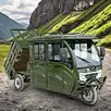 Max Speed 25km/h Adults Electric Tricycle Cargo 72V2000W 52Ah/58AH Lead-acid Battery 3 Wheels Fat Tire Citycoco