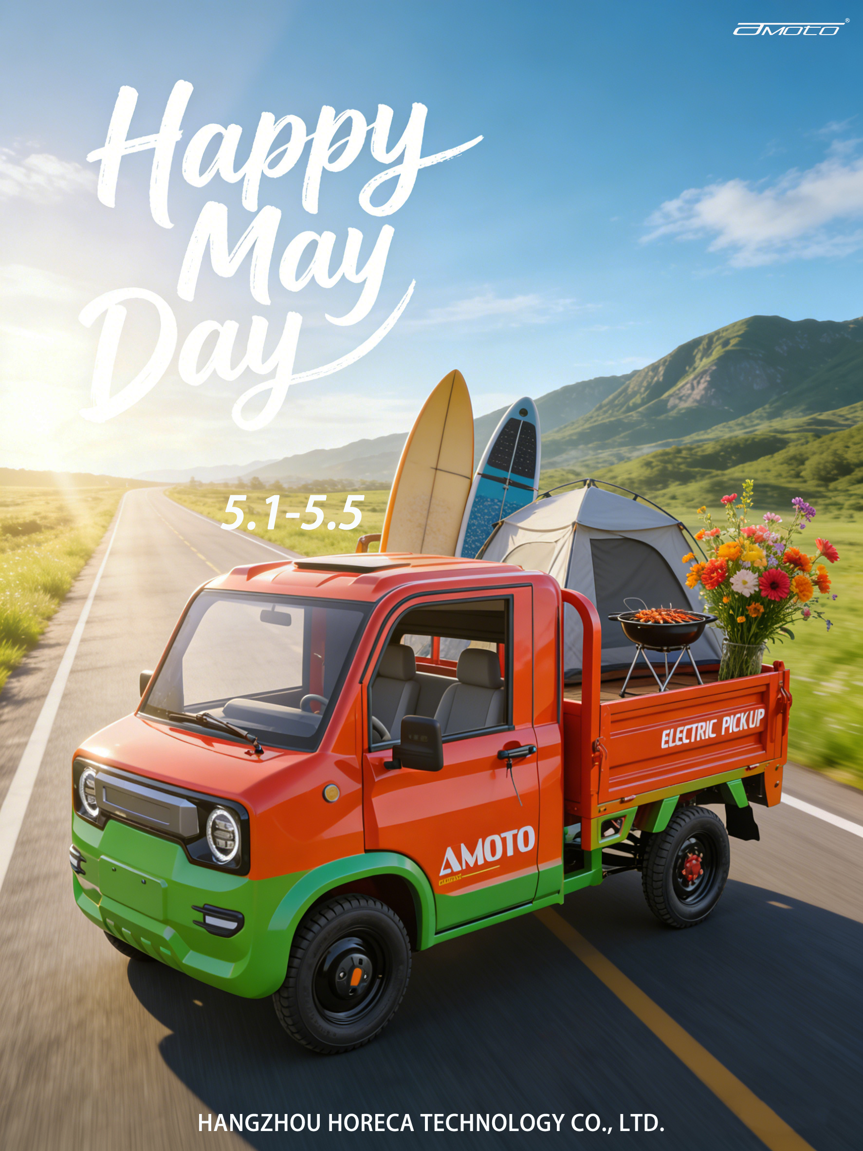 Four-wheeled electric vehicle