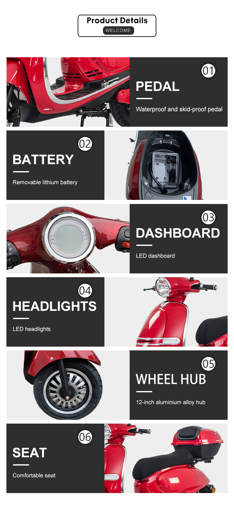 electric scooter battery 72v