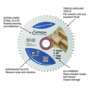 moretop industrial wood cutting blade 216mm