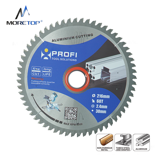 moretop industrial aluminium cutting blade 216mm