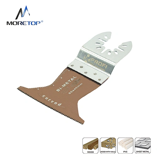 moretop oscillating multi-tool curved bi-metal plunge cut blade