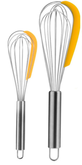 10+13INCH 430S/S whisk with silicone spatula