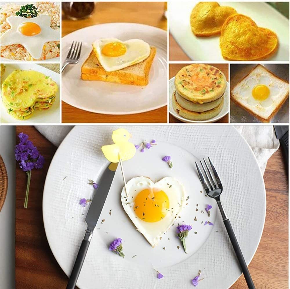 silicone heart pancake mold egg ring
