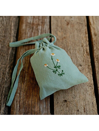 drawstring linen bag