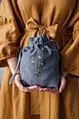 drawstring linen bag