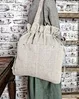 linen tote shopping bag