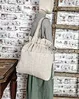 linen tote shopping bag