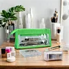 Zip Cosmetic Bag With Zipper clear PVC travel toiletry bag fashionable makeup pouches Custom logo travel makeup bag