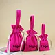 Wholesale Canvas Drawstring Cosmetic Bag High Quality Cotton Gift Makeup Drawstring Pouch for Skincare Product