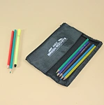 pens pencil storage small black  travel pouch  reusable custom polyester zipper bag