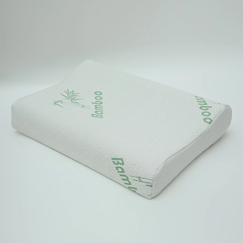 Bed Pillow Neck Support Bamboo Contour Memory Foam Pillow for Stomach,Back,Side Sleepers