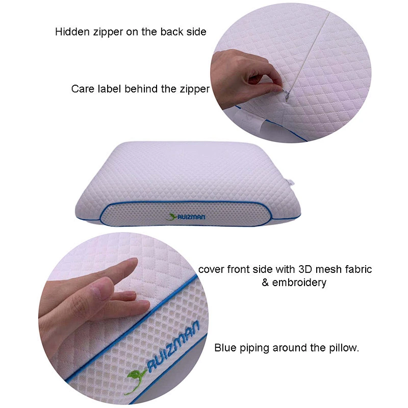 2022 New Arrival Memory Foam Bread Shape Pillow With customized Embroidery