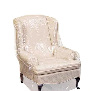 Clear PVC Single Sofa Cover Dustproof Household Protective Cover