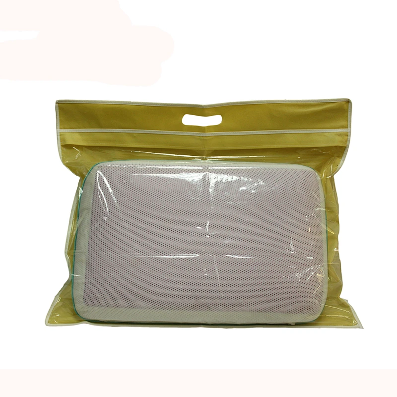 wholesale factory price non woven PE pillow storage packaging bag with zipper
