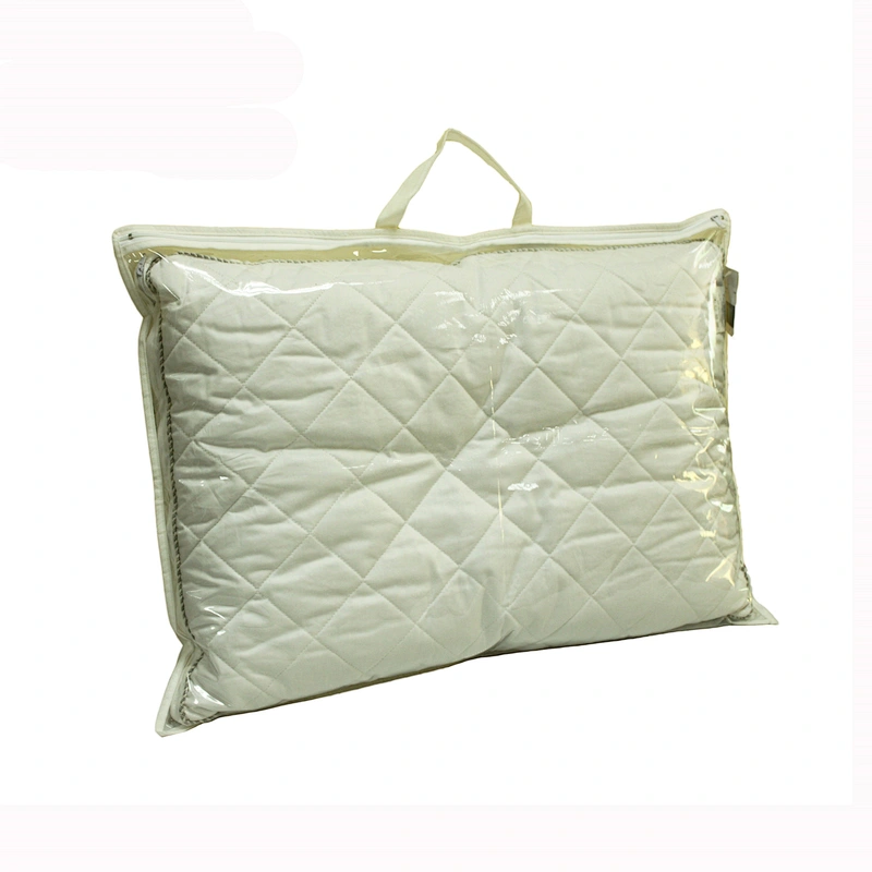Texpack OEM customized clear vinyl PE bedding packaging bag for pillow