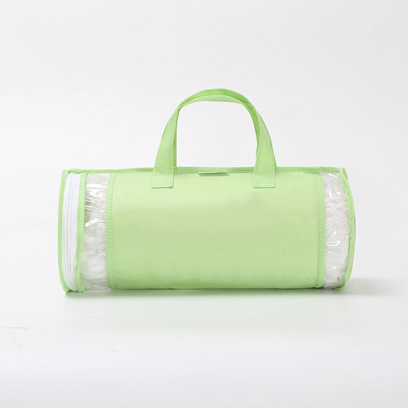 Texpack high quality Clear PE red non woven cylinder bag for pillow