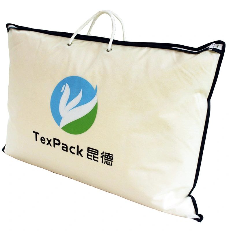 Texpack OEM clear PE  non woven bag with Zipper for pillow