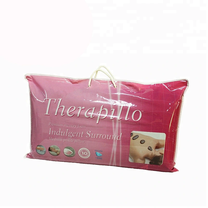 Texpack waterproof pvc clear pillow plastic bag for packaging