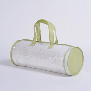 Texpack high quality Clear PE red non woven cylinder bag for pillow