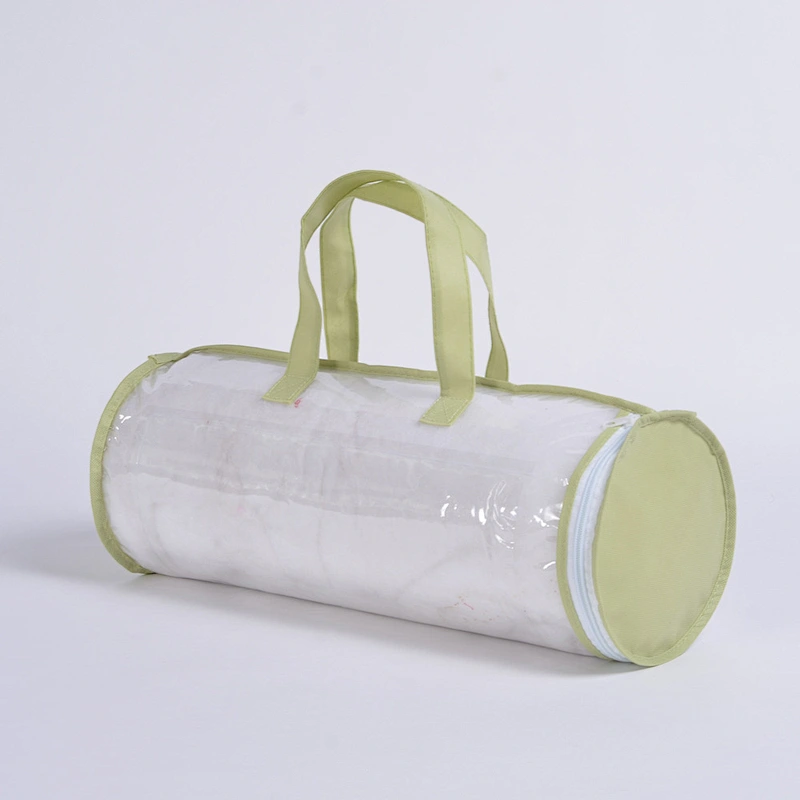Texpack high quality Clear PE red non woven cylinder bag for pillow