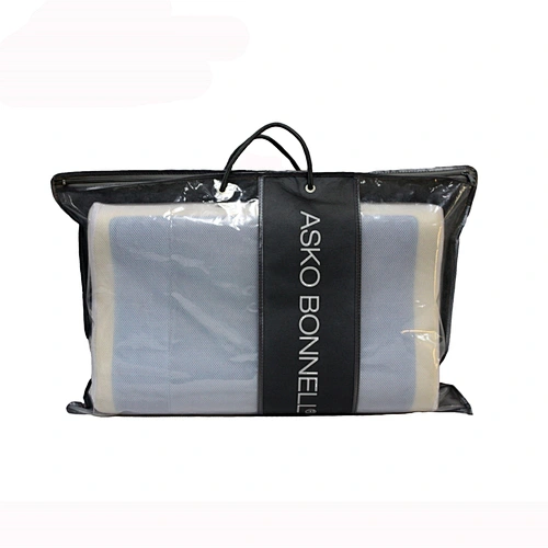 Texpack Customized Clear PE grey non woven pillow Bag with rope handle