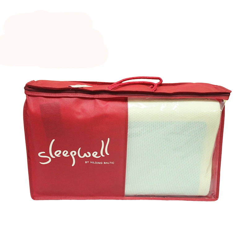 clear PE red non woven Household Pillow packaging