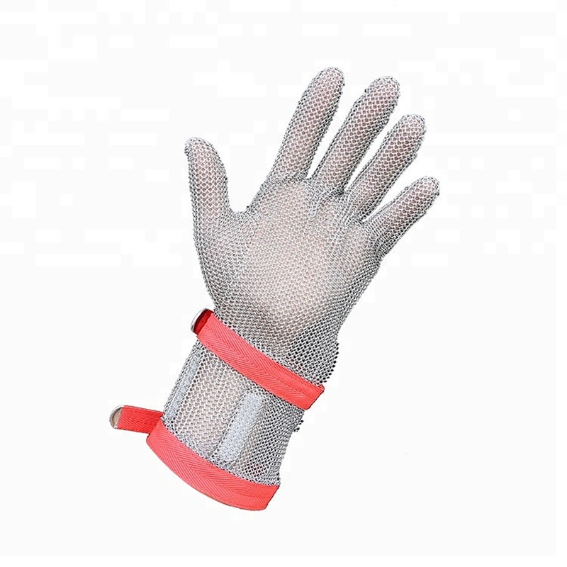 Butchers stainless steel metal mesh safety gloves