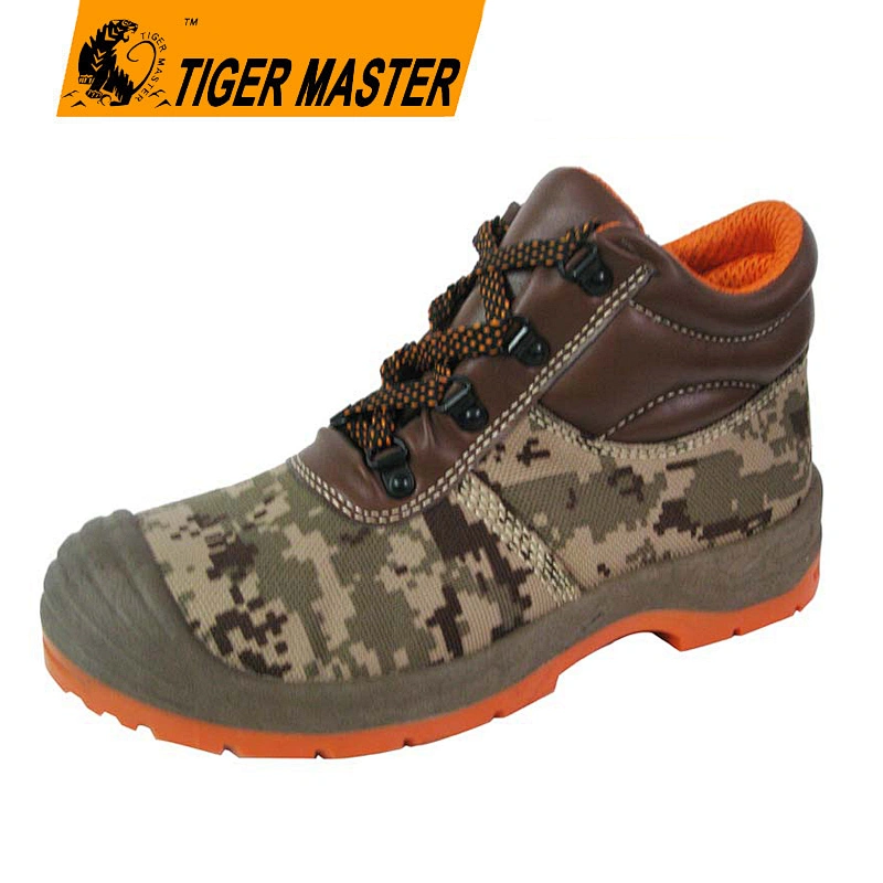 Steel toe canvas work shoes pvc sole canvas safety shoes