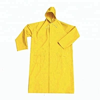 Heat seal yellow pvc rain coat, pvc rainwear for mens
