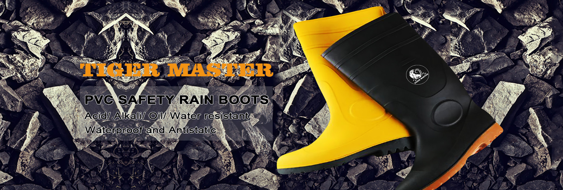 PVC rain boots banner