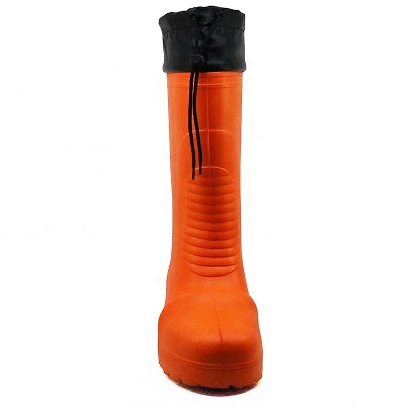 freeze cold storage non slip plastic toe cap 100% EVA rain boots for men