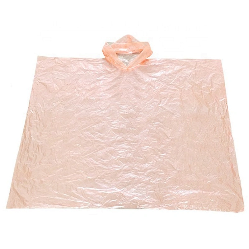 Best selling adults customized logo PE poncho disposable rain coat