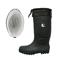 Best selling steel toe winter PVC rain Boots with warm cotton lining