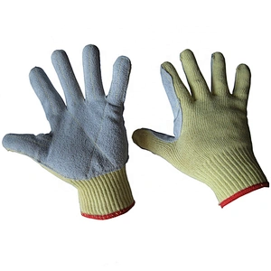 10 gauge cow split leather palm cut resistant hand safety gloves